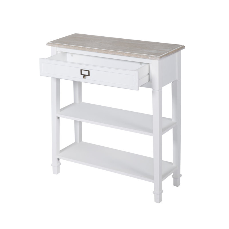 Bodmin 29.1" Console Table, White Top/White Base