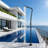86.02"H Single-Function 316 Stainless Steel Freestanding Outdoor Shower