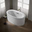 Sunstruck 60 In. x 34 In. Oval Freestanding Bath with Bask® Heated Surface and Straight Shroud-744670518