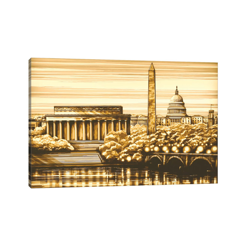 Washington 1 Piece Wall Art on Canvas, 101.6 cm H x 66.04 cm W x 1.91 cm D, Wrapped Canvas