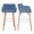 30''H Bar Stool With Solid Wood Frame And Foam Seat-1668164551