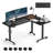 63" L Shaped Height Adjustable Computer Desk With Wheels-1764098451