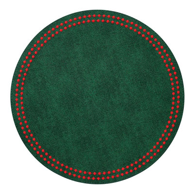 Pearls Vinyl Round Placemats