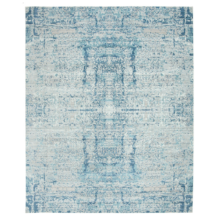 Tapis abstrait bleu clair