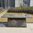 6-Seat Rectangular Fire Pit Table With Ice Bucket-1070367408