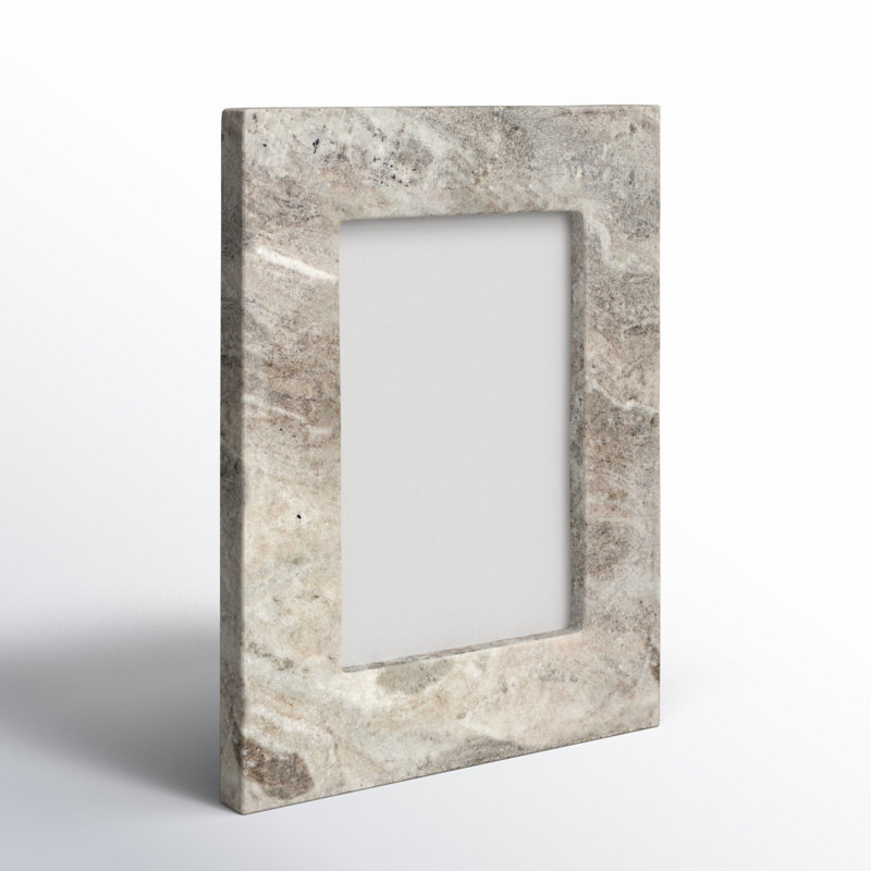 Tellis Brown Marble Matte Picture Frame, 4" x 6"