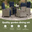 4 - Person Patio Dining Set Rectangular Table