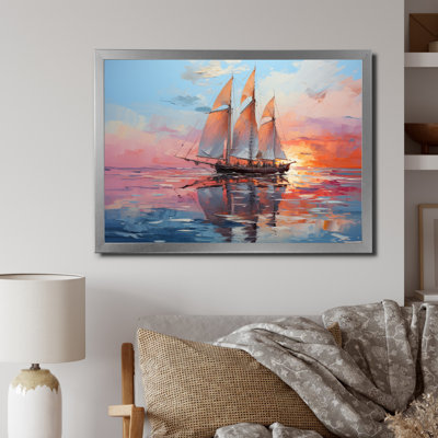 Voilier chromatique sur toile