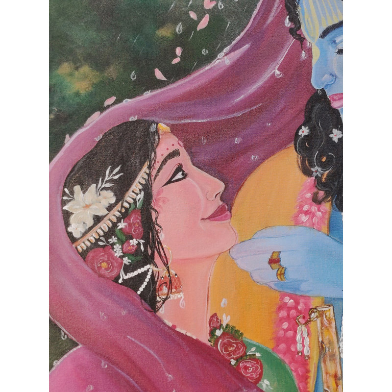 Éternelle attention bienveillante | Acrylique sur toile | Par Khush Sahani