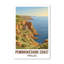 Pembrokeshire Coast, Wales - Romantic Coastal Cliffs Travel Poster, Scenic Welsh Seaside Print. Giclee Print On Wrapped Canvas. Wall Art, Home Decor - Regions & Scenic Areas, Wales - Wrapped Canvas Print-1329046128