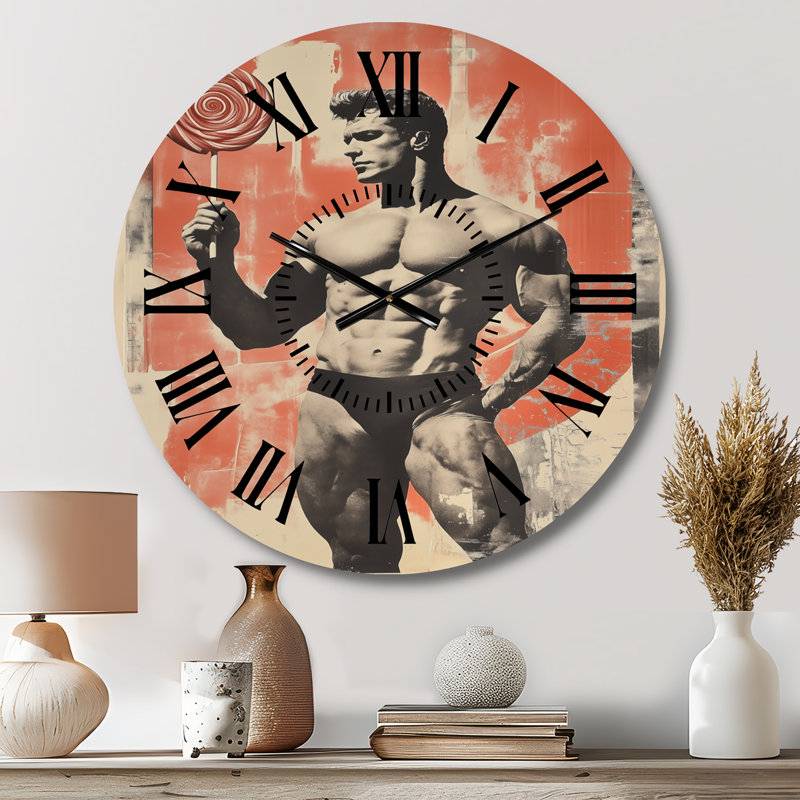 Horloge murale Muscle and Lollipop, Médium