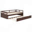 Lit de jour extensible avec couchette, lit de jour en bois avec couchette-396858144