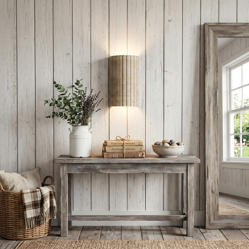 Natural Travertine LED Wall Sconce - Hand-Crafted Stone Fixture with Dimming, 3000K Warm Light for Bedroom Hallway Stair - ETL Liste