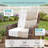  Smile Outdoor Chair Cushions Set, Sunbrella Fabric High Back and Deep Seating Outdoor Cushion, Set of 2-408775244-408775247