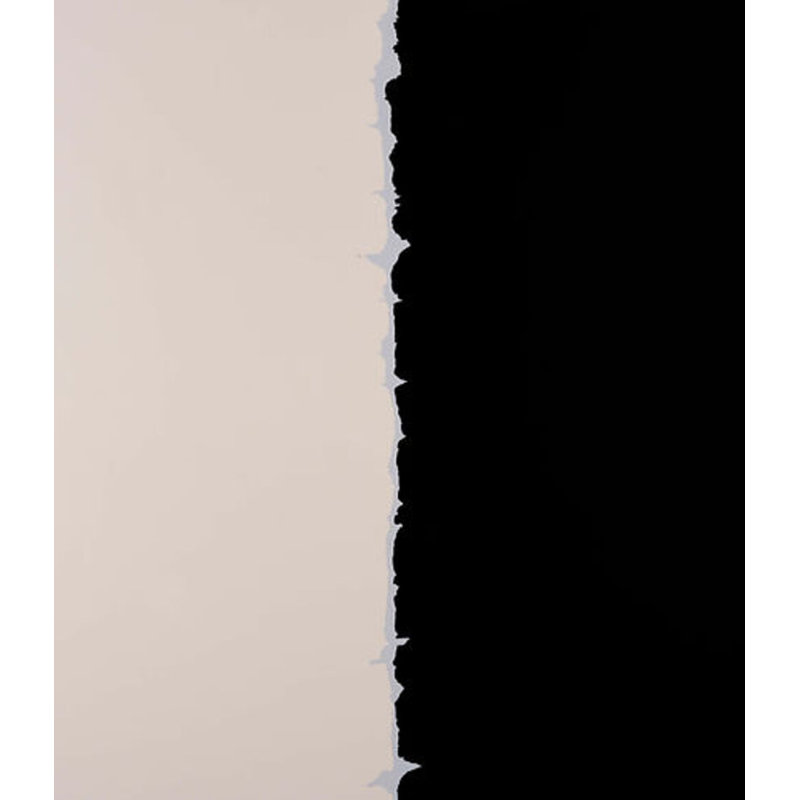 Torn Painting, White Framed