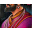 Chhatrapati Shivaji | Couleur pastel à l'huile | Peinture de Sanju Basu