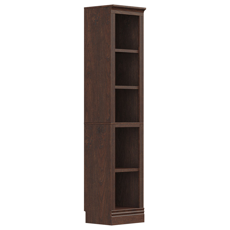 Système de bibliothèque modulaire, Cerisier foncé 2, H 72,5 po x l 15,75 po x P 14 po