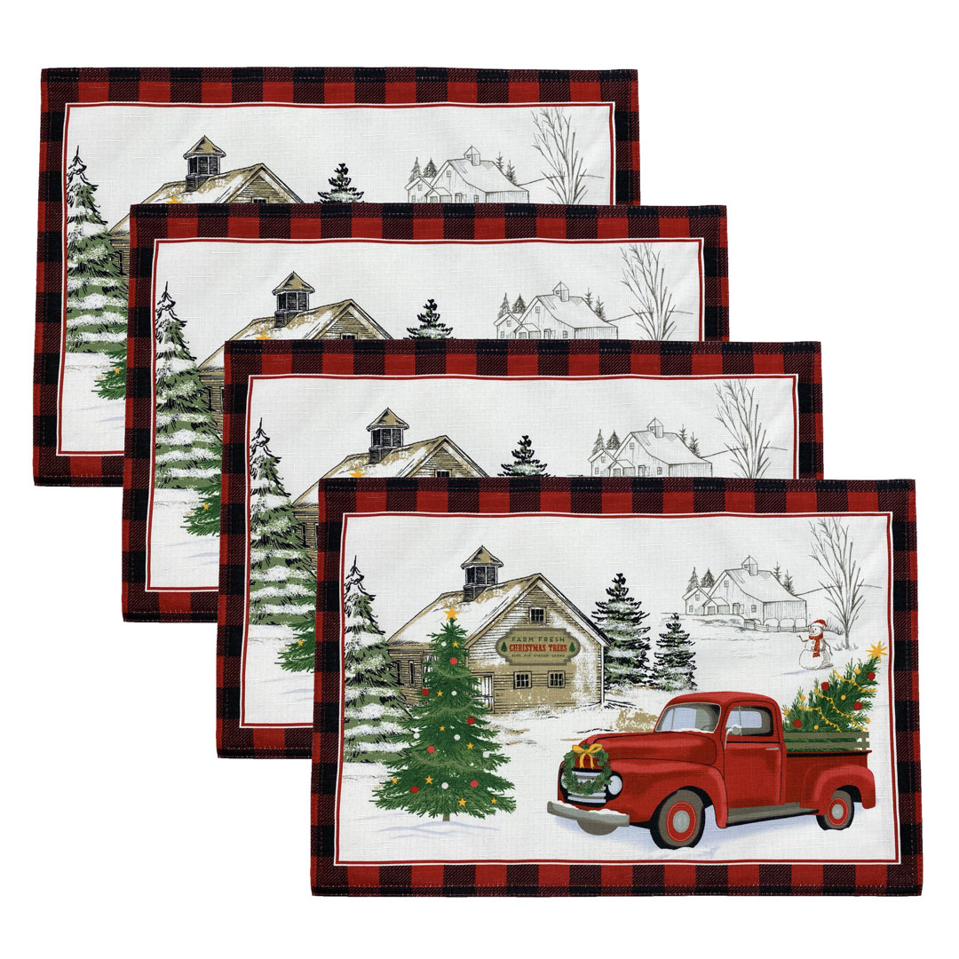 Gambell Polyester No Pattern Rectangle Placemat (Set of 4) The Holiday Aisle®