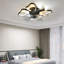 Ventilateur de plafond 19,7 pouces avec lumières avec télécommande de style papillon moderne, noir, ventilateur pour chambre à coucher, salon, minuterie, silencieux, préféré des enfants