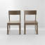 Ensemble de 2 chaises de salle à manger d'intérieur / extérieur, chaises de jardin et de patio toutes saisons avec dossier moderne-1640910235