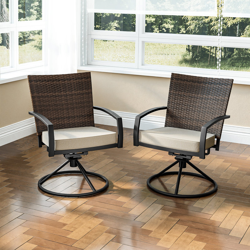 2-Piece Wicker Dining Side Chair