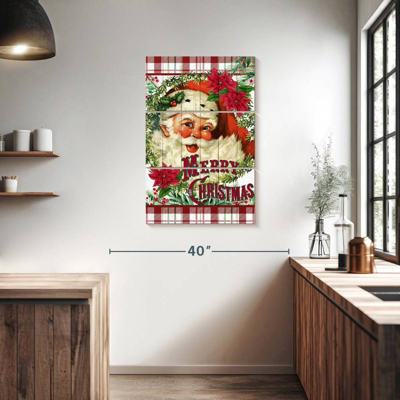 Lelend Smiling Santa, 38" H x 24" W