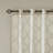 Fretwork Print Grommet Top Window Curtain Panel With Geometric Design And Light-Filtering Texture-534900627-534900631