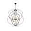 Lustre géométrique à plafond incliné 6 lumières à intensité variable 35,4 po Avers-1395850943