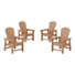 Ensemble de 4 chaises Adirondack pour enfants Laguna