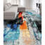 Abstract Area Rug in Blue-980942626