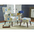 Piersten Upholstered Wingback Chair with Ottoman