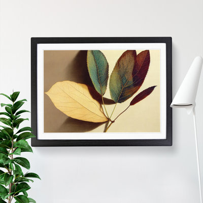 XH1022-7256X Quirky Autumn Leaf - Single Picture Frame Print