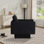 Fauteuil d'appoint pivotant rembourré à accoudoirs évasés-994436603