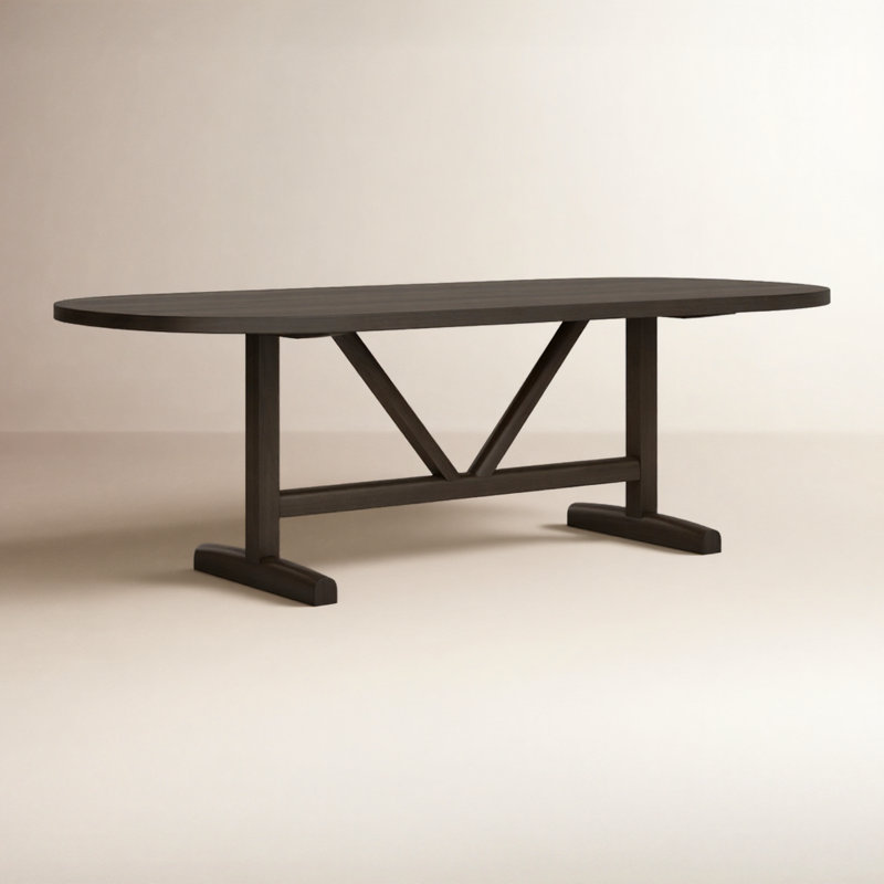 Table de salle à manger Rune, Brun pâle, L 42 po x L 94 po