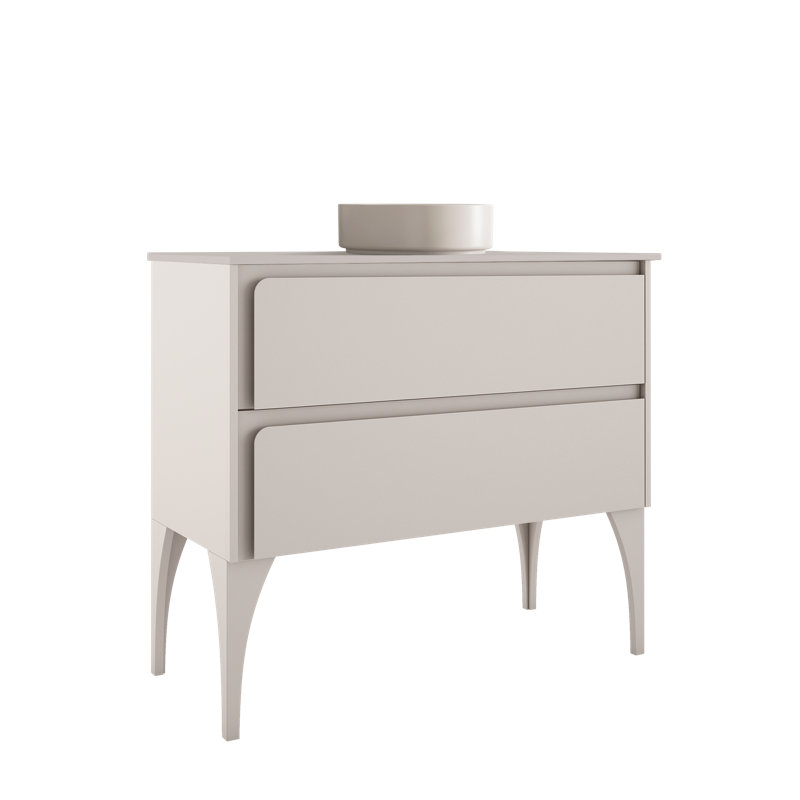 Ensemble de meuble-lavabo simple 40 po Cordoba, Coton, Coton