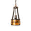 8" Wide Personalized L & R Mini Pendant