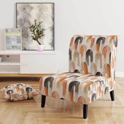 Fauteuil de chambre Arc rembourré - Boho Calm Arches Orange