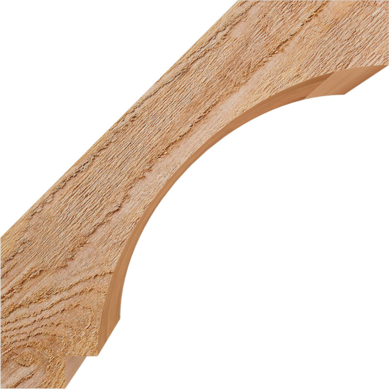 Attelle de genou impériale brute, l 4 po x P 14 po x H 14 po, cèdre rouge de l'Ouest, Cèdre rouge, H 14 po x l 4 po x P 14 po