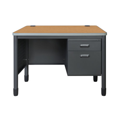 Regency Mesa Steel Single Pedestal Desk 48" X 30"