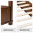  Arthelia High Curved Headboard Traditional Bed with Solid Rubberwood and Oak-50106835