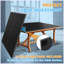 Plateau de table de tennis de table pliable et portatif de taille moyenne 8 pi noir pour jeux d'intérieur-124823458-124823452