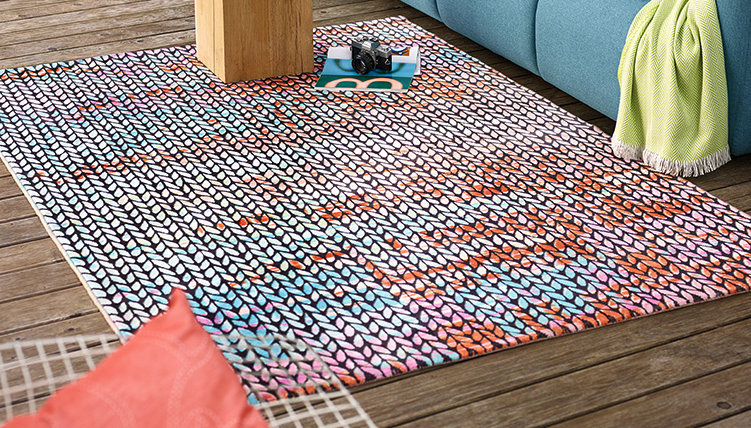 Dizzy Multi-coloured Indoor Rug, Rectangular 160 x 230cm