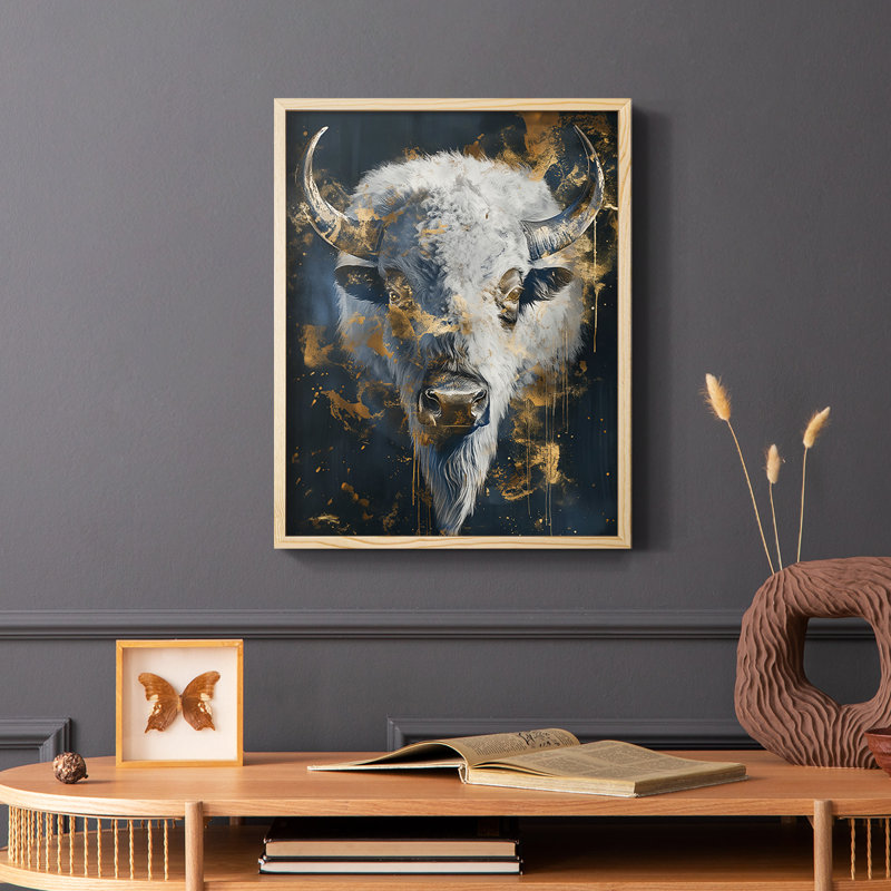 ANIMALS Series CXLV III - reproduction encadrée de qualité supérieure - prête à être accrochée - aucun clou requis, Naturel