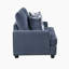 Causeuse en chenille avec coussins réversibles de style moderne et contemporain 64,5 po Nicholas-184479135