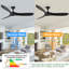 Solid Wood Ceiling Fan with  Remote-1840510696-1840510699