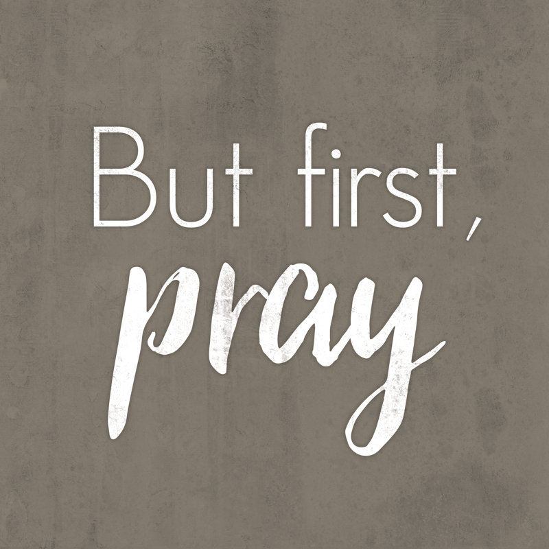 First Pray - Wrapped Canvas Print, 30cm H x 30cm W x 3.8cm D