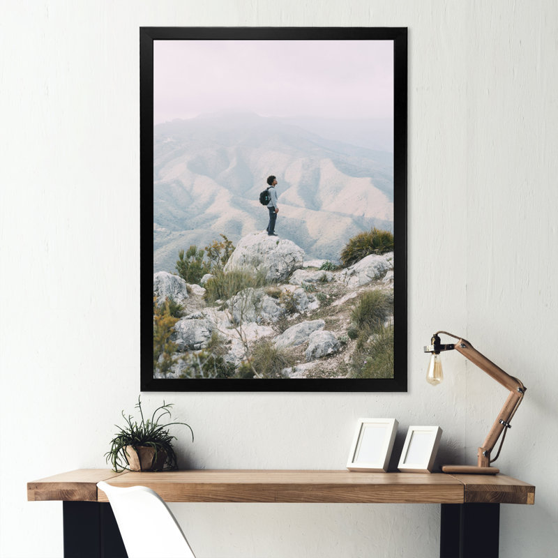 Mountain Trails Harmony III - Imprimé, H 44 po x l 34 po x P 1,5 po, Cadre photo noir