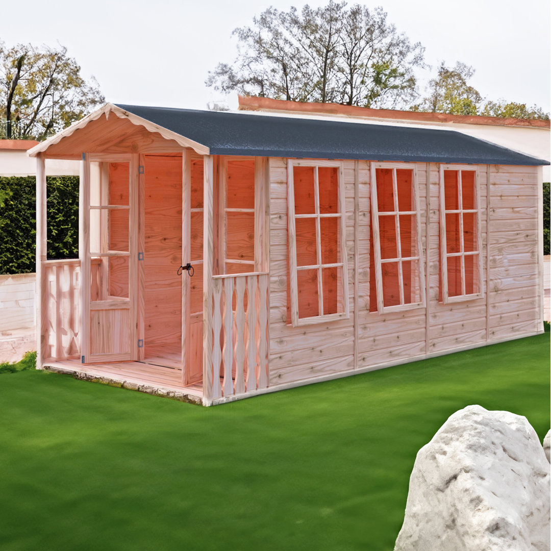 Shire Garden Buildings Shire Westminster 13 X 7Ft Double Door Summerhouse With Veranda - Image 4