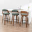 Ensemble de 3 tabourets de bar et de comptoir pivotants en cuir Jacobus-1383441934-1383441935