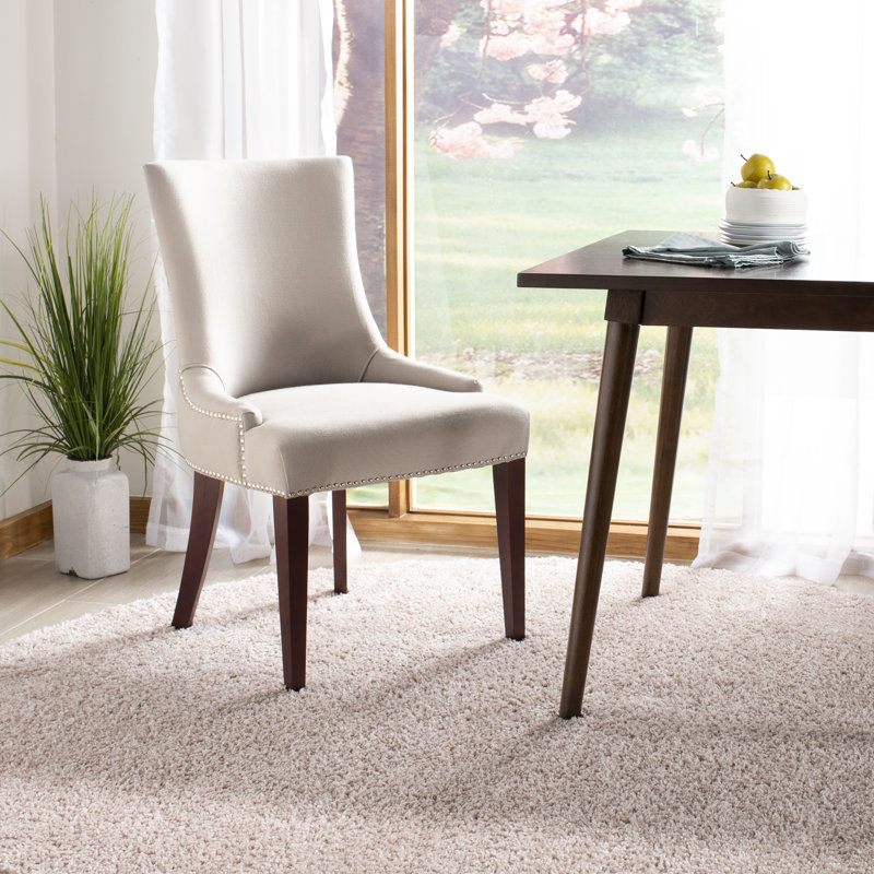 Chaise d'appoint rembourrée Abby, Lin beige